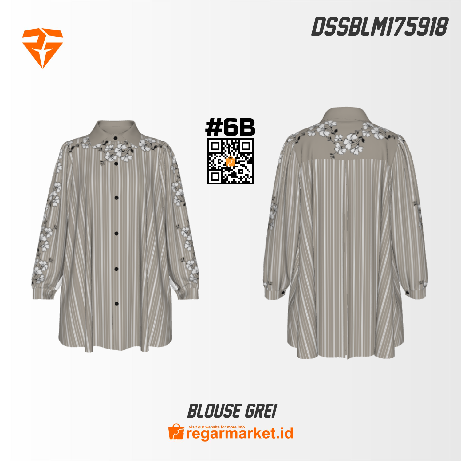 Blouse Custom Printing DSSBLM175918