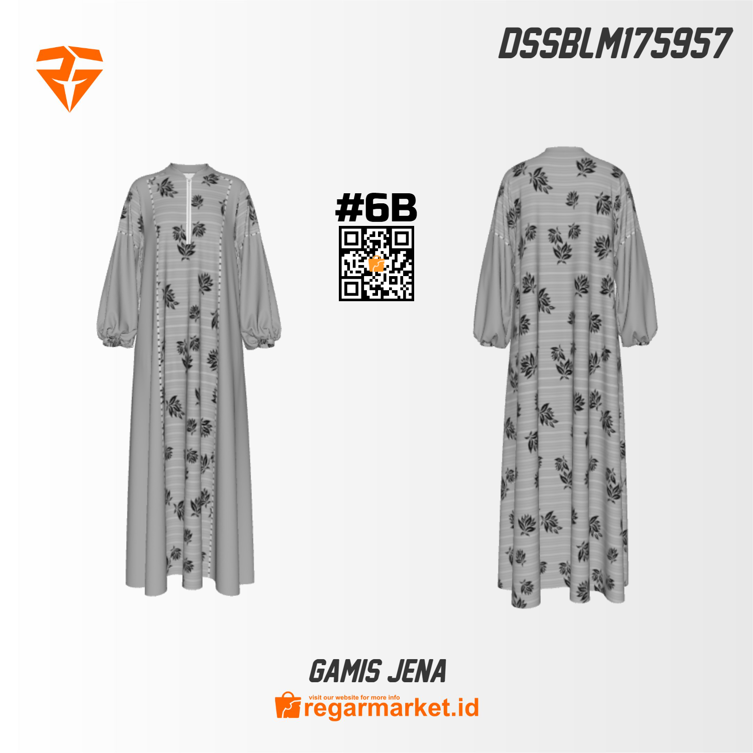 Gamis Jena Custom Printing DSSBLM175957