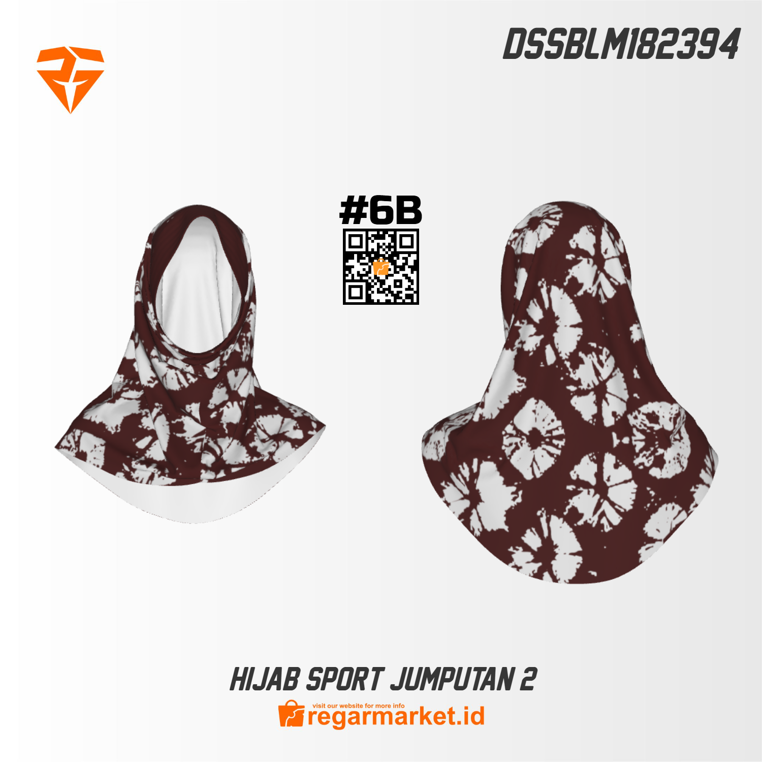 Hijab Sport Custom Printing DSSBLM182394