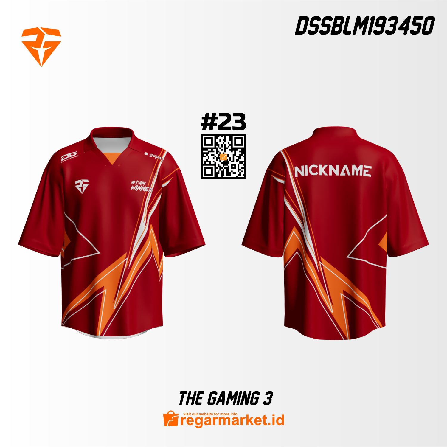 Jersey Gaming Custom Printing DSSBLM193450