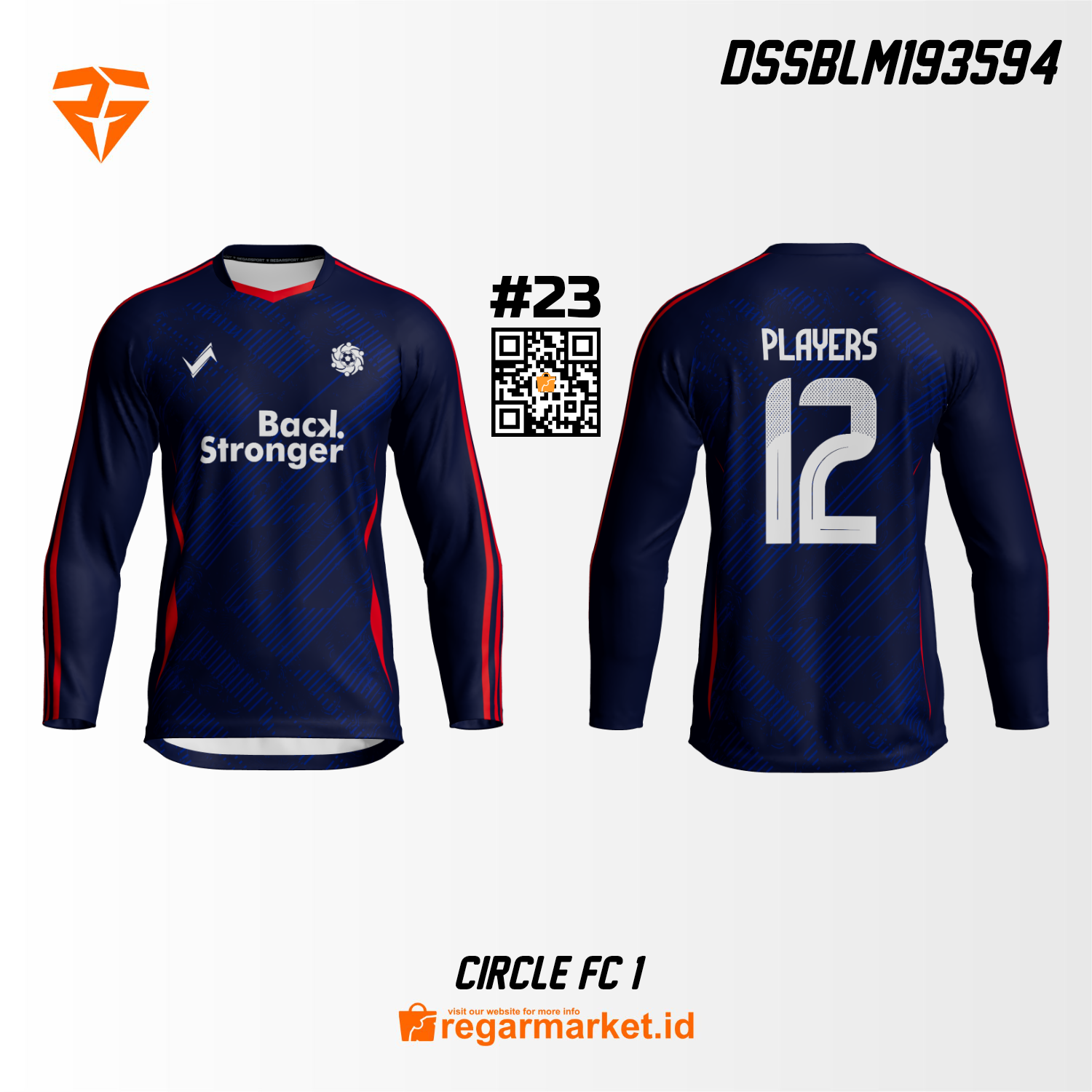 Jersey Bola Custom Printing DSSBLM193594