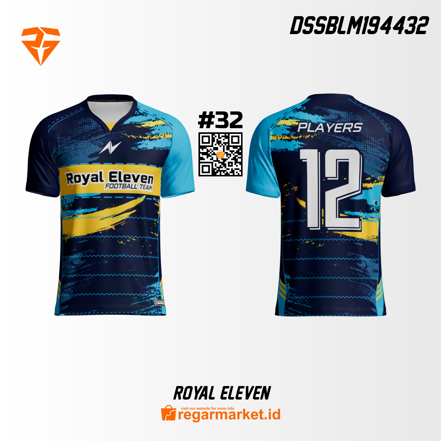 Jersey Bola Custom Printing Premium DSSBLM194432 - Gambar 1