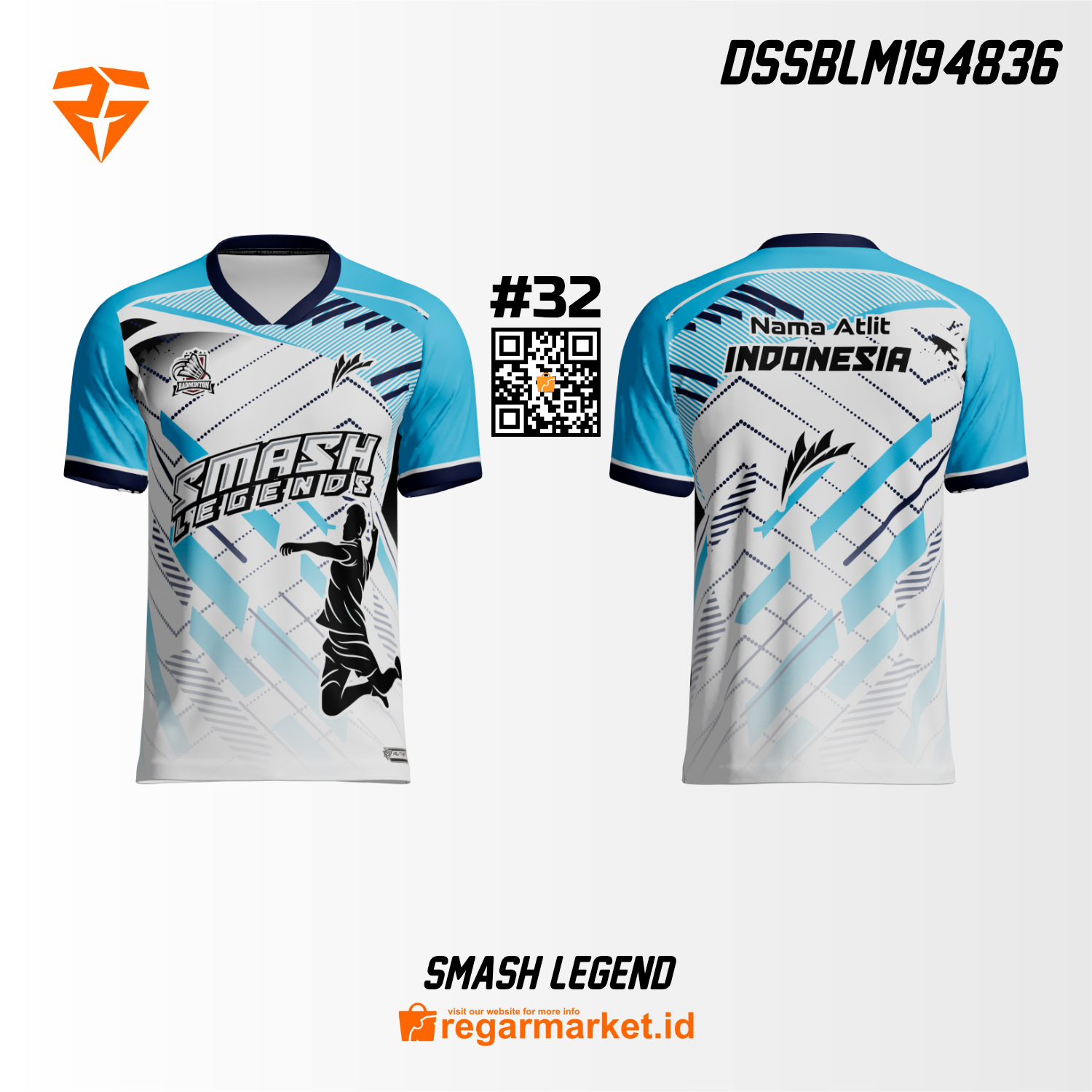 Jersey Badminton Custom Printing DSSBLM194836