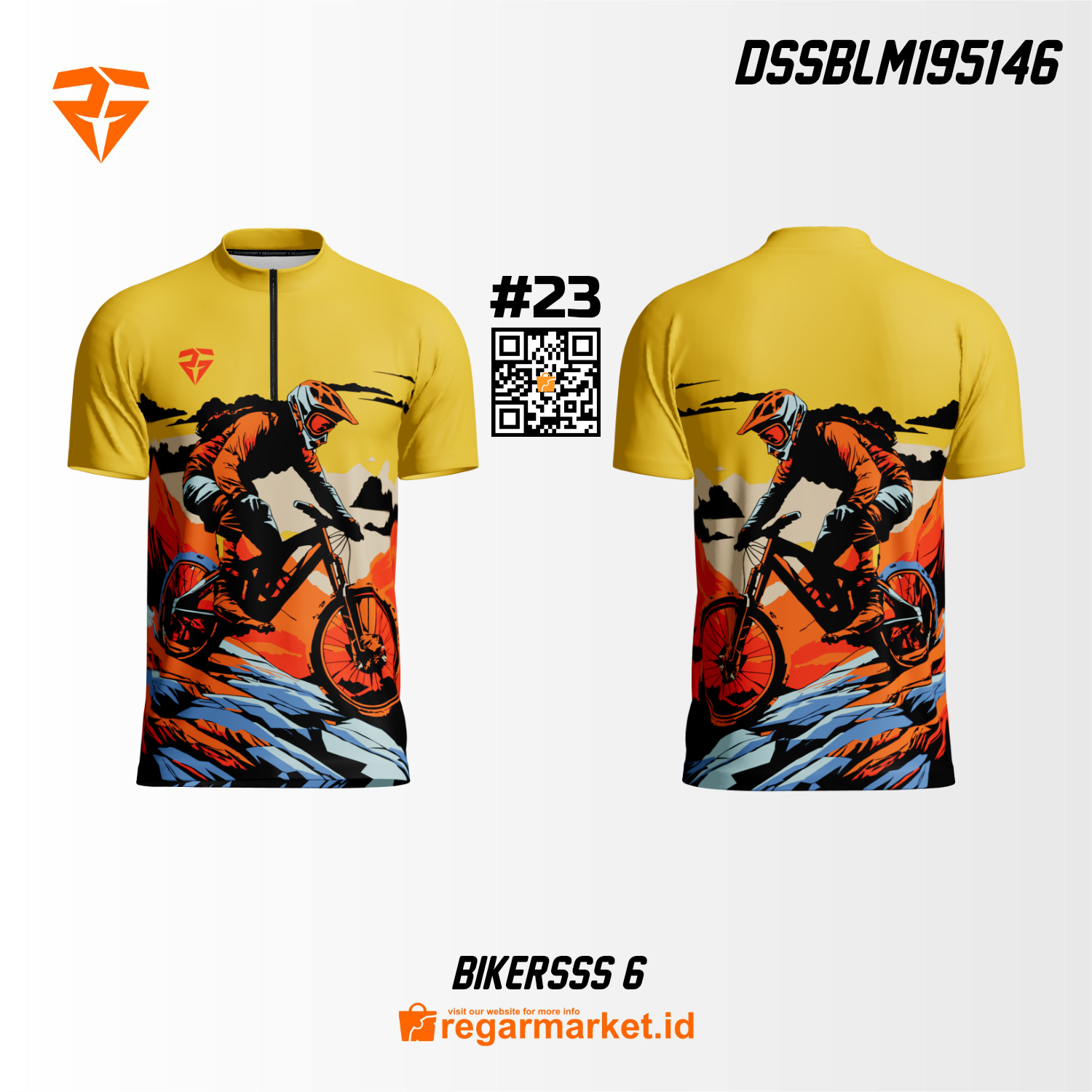 Jersey Bikers Custom Printing DSSBLM195146