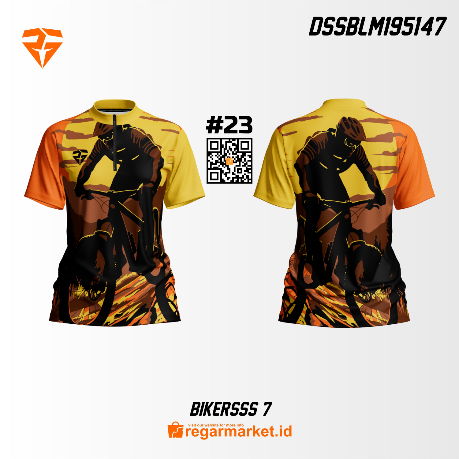 Jersey Bikers Custom Printing DSSBLM195147