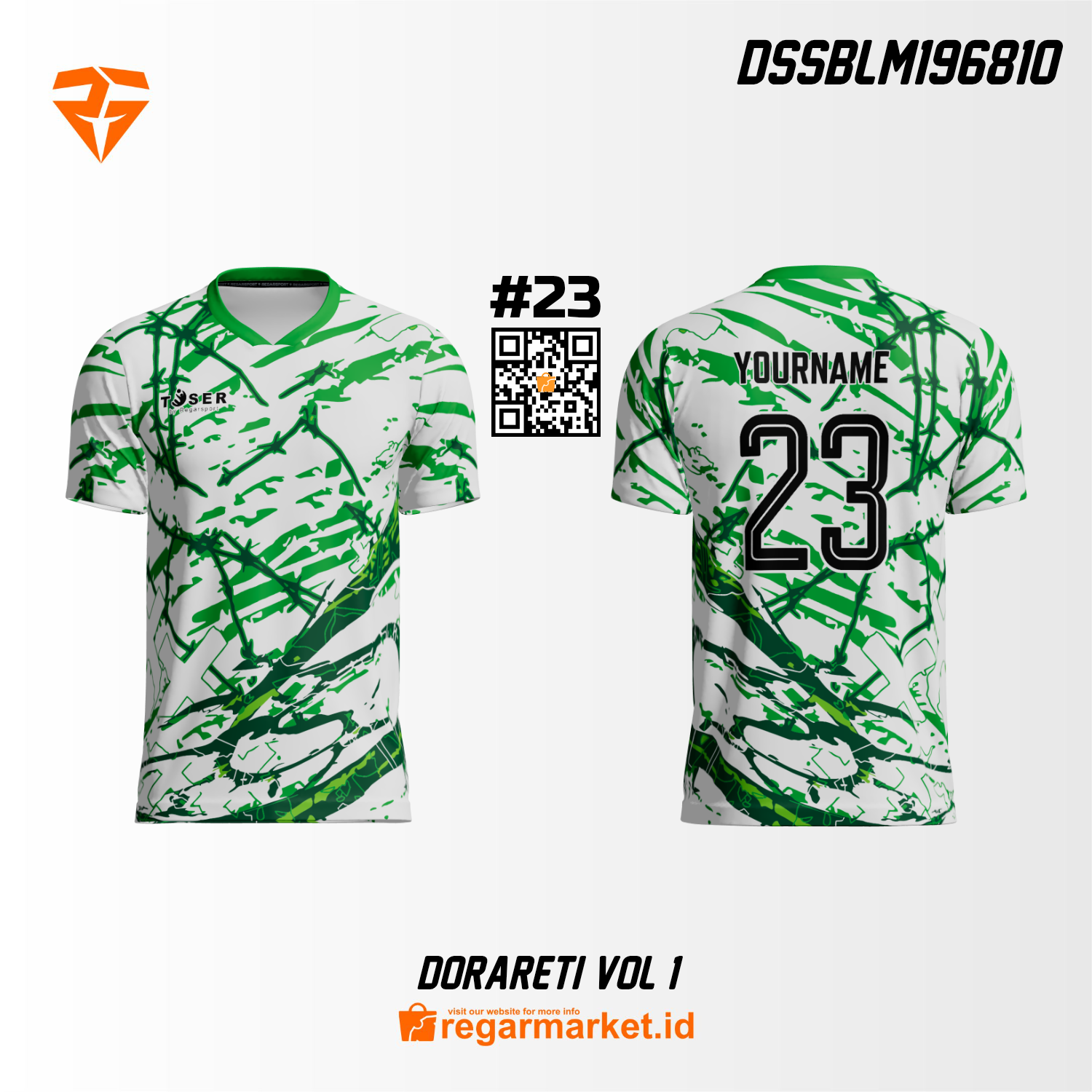 Jersey Voli Custom Printing DSSBLM196810