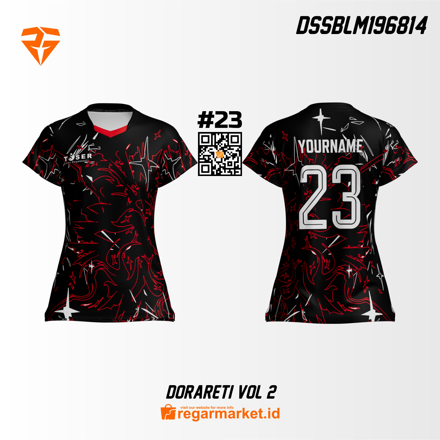 Jersey Voli Custom Printing DSSBLM196814