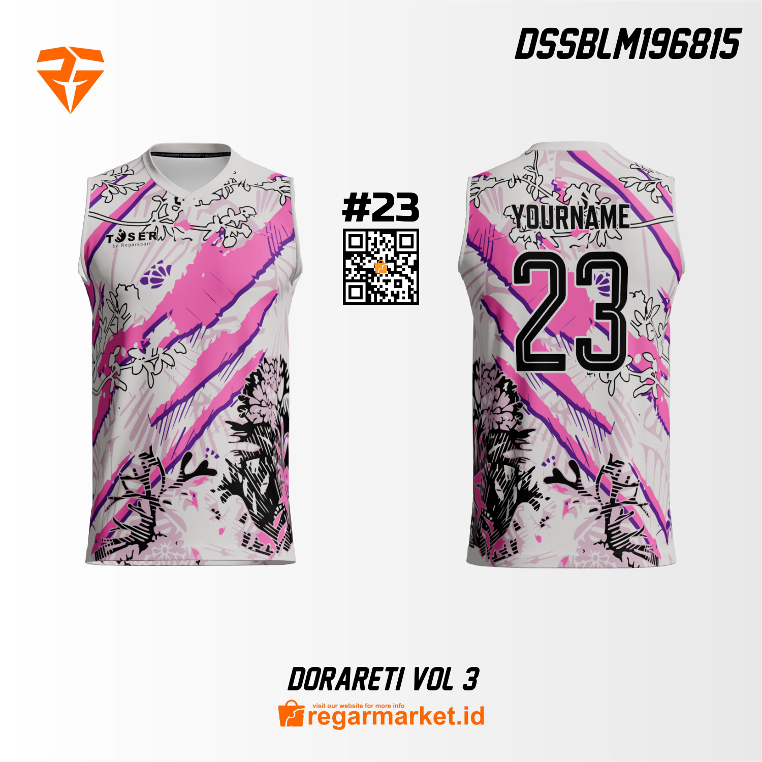 Jersey Voli Custom Printing DSSBLM196815