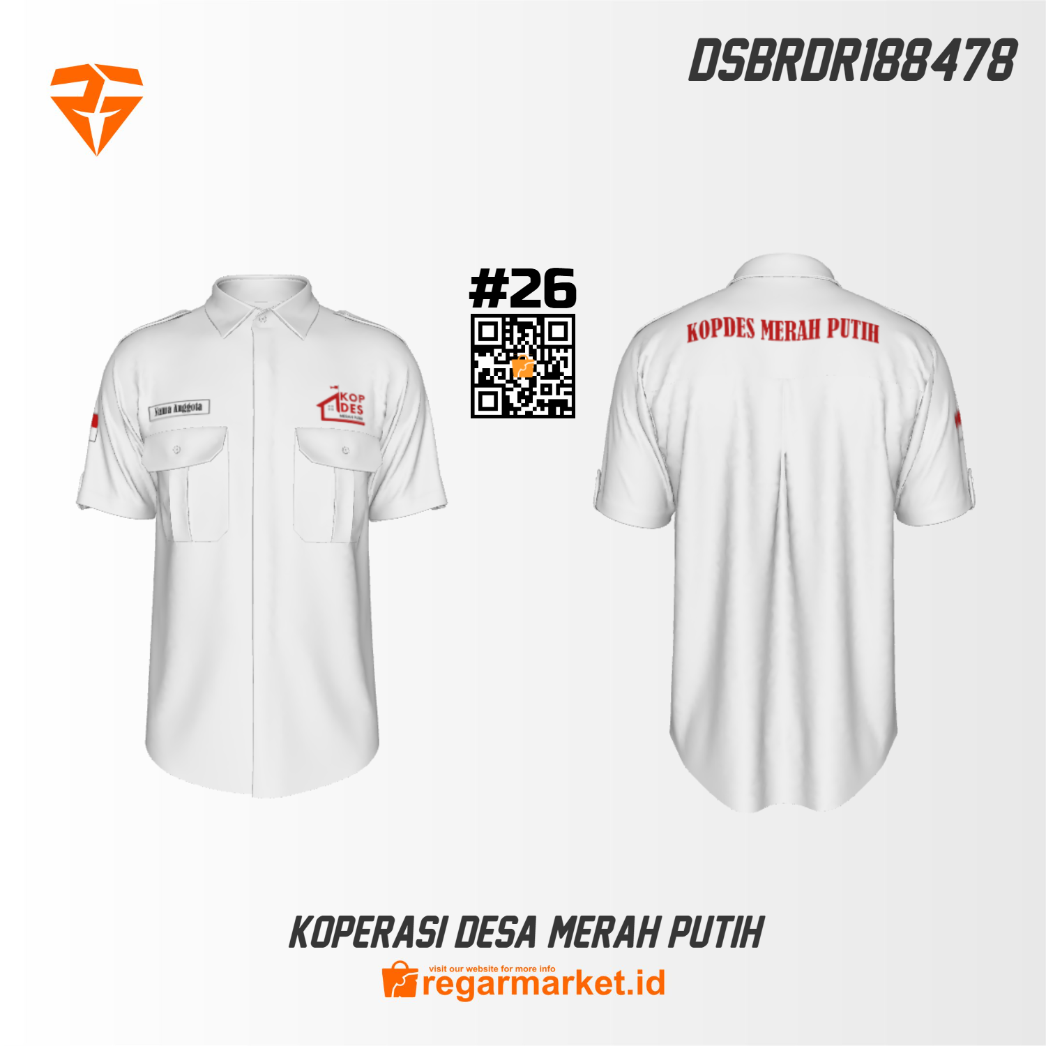 Kemeja Bordir Koperasi Desa Merah Putih Custom DSBRDR188478