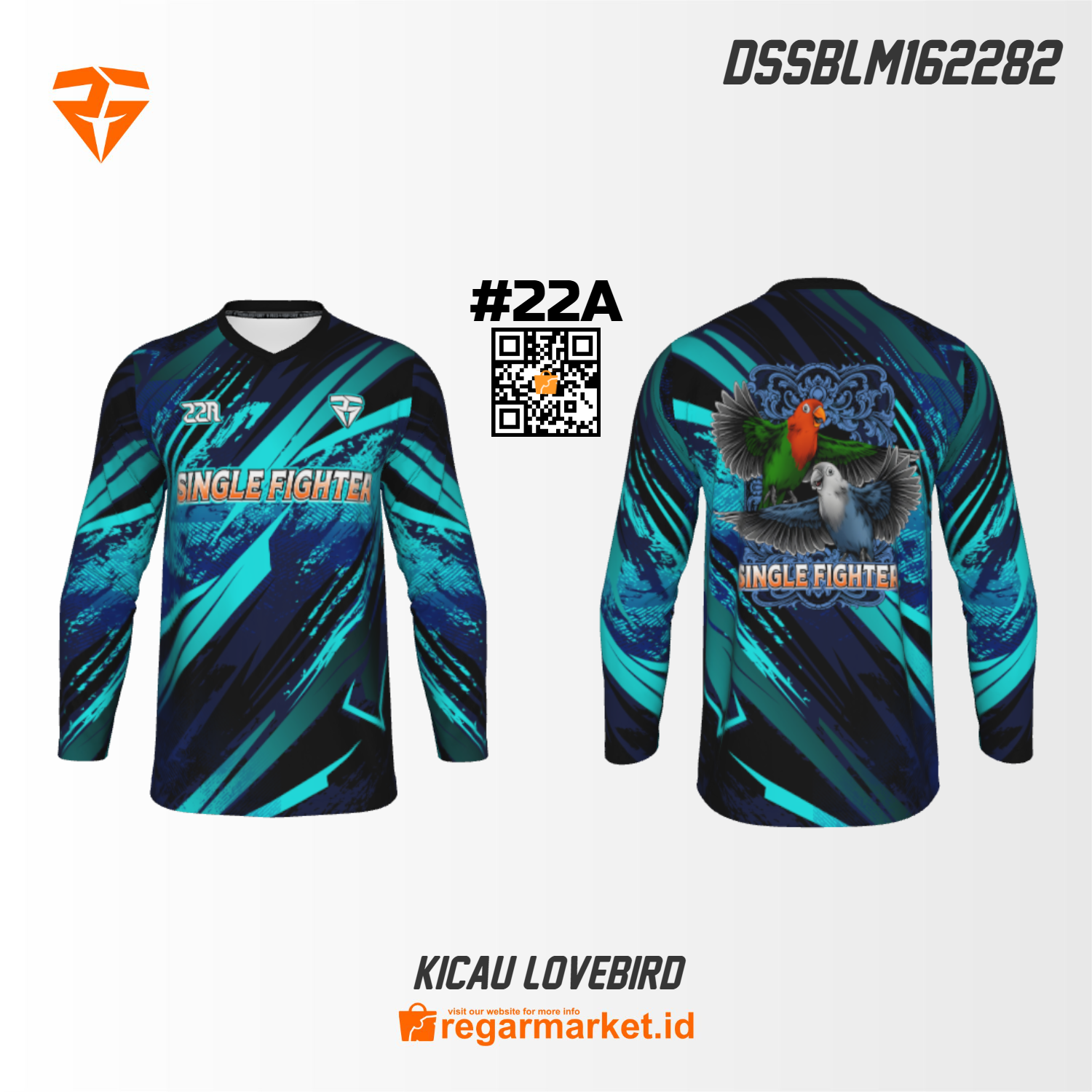 Jersey Kicau Mania Lengan Panjang Custom Printing DSSBLM162282