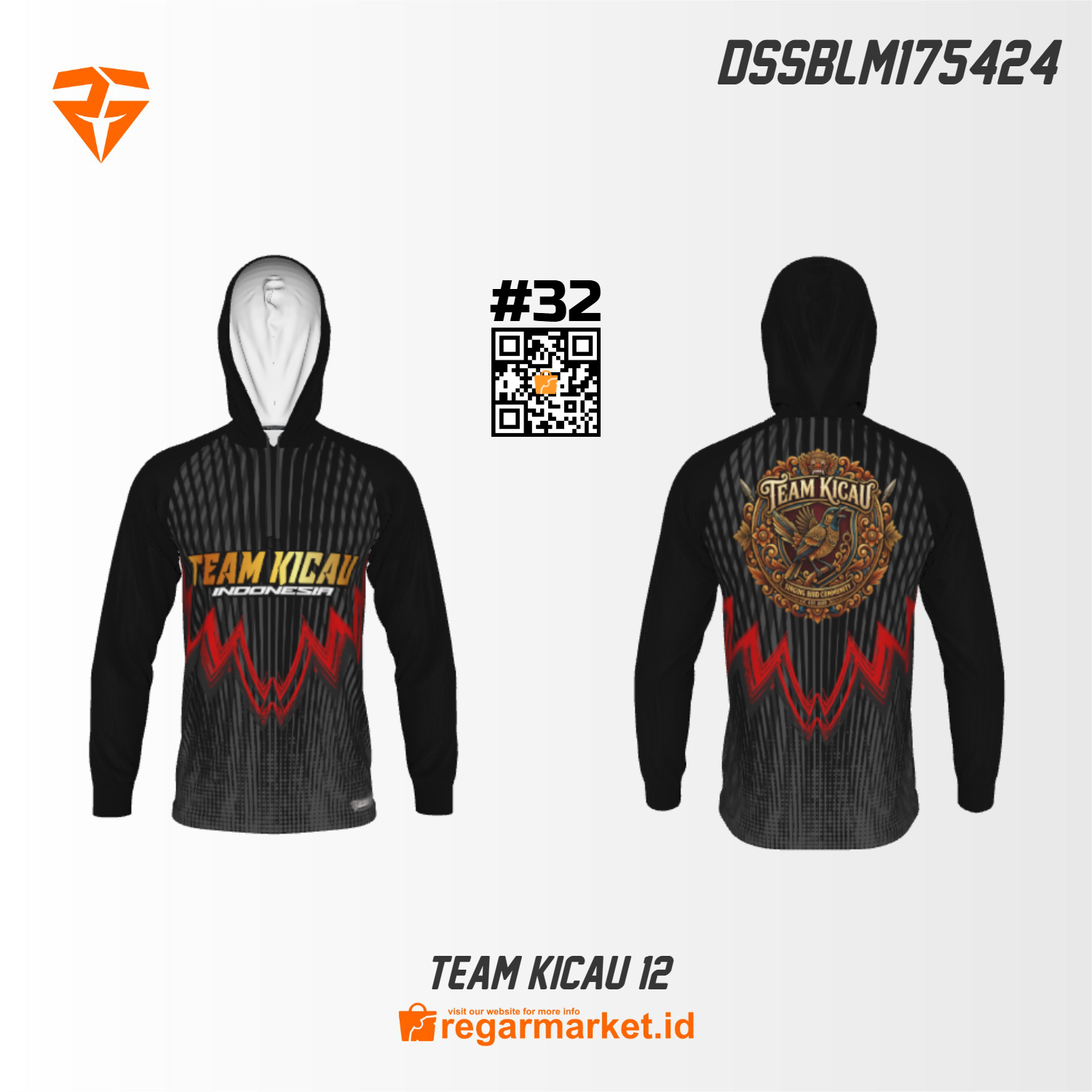 Jersey Hoodie Kicau Mania Custom Printing DSSBLM175424