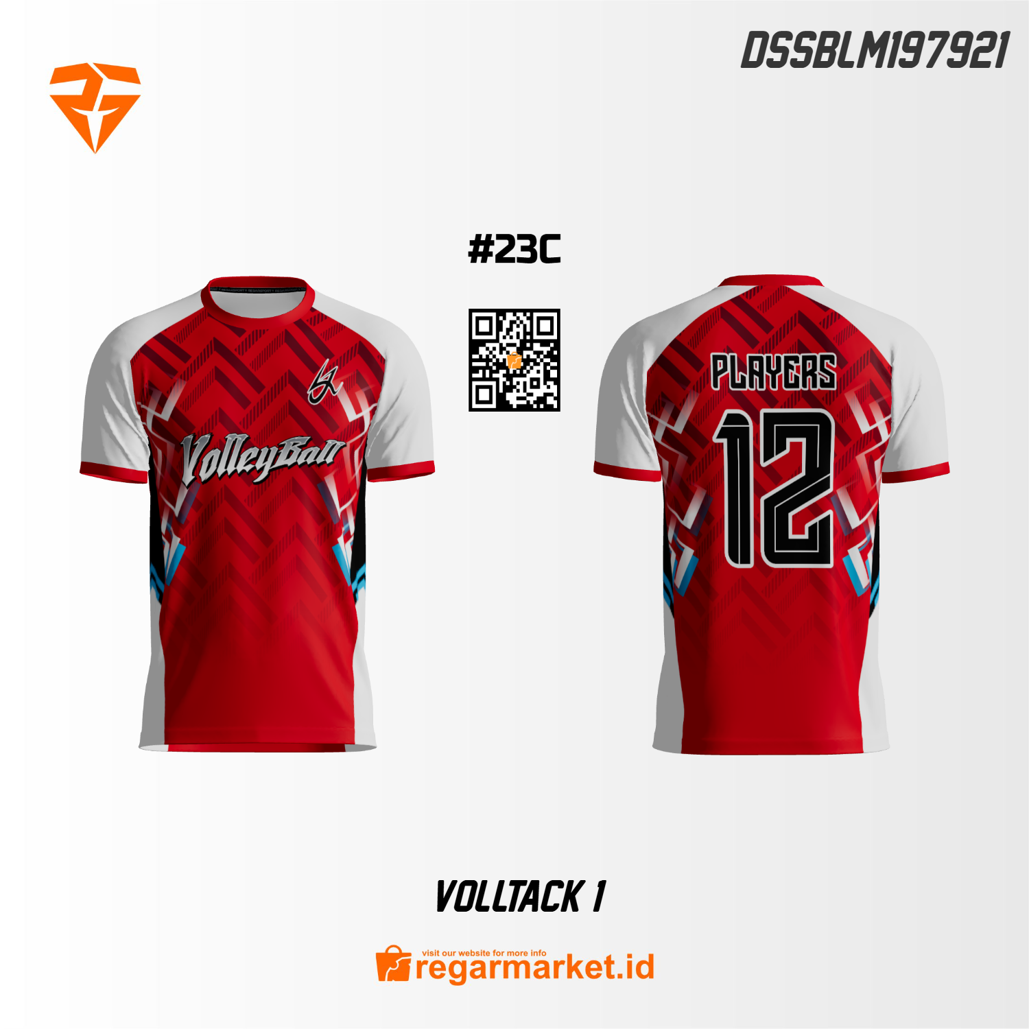 Setelan Jersey Voli Custom Printing DSSBLM197921