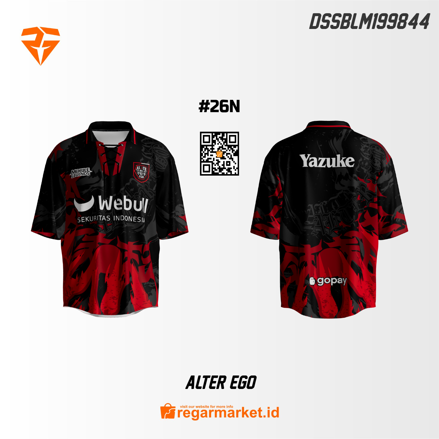 Jersey Gaming Custom Printing DSSBLM199844