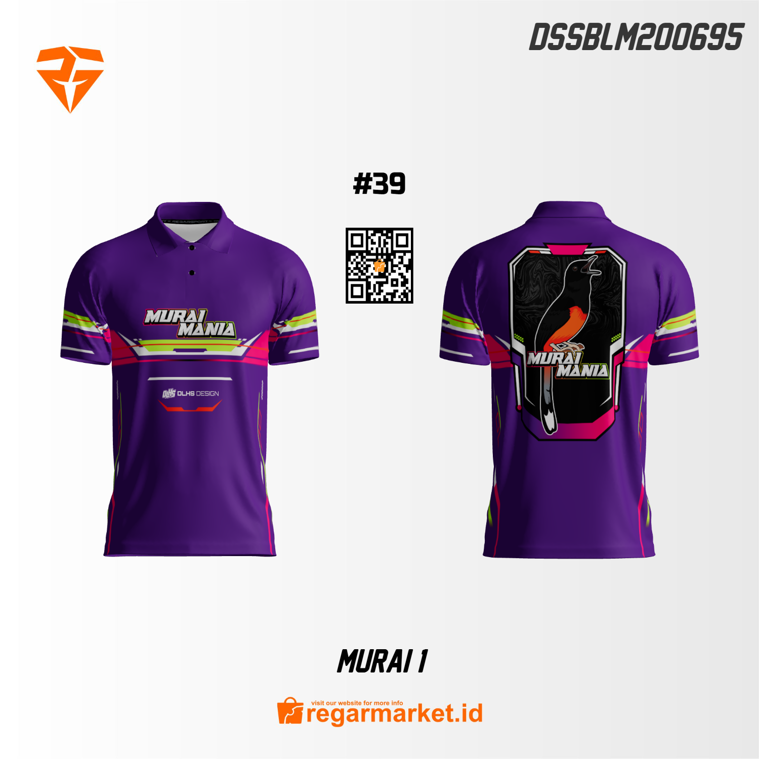 Jersey Kicau Murai Mania Custom Printing DSSBLM200695