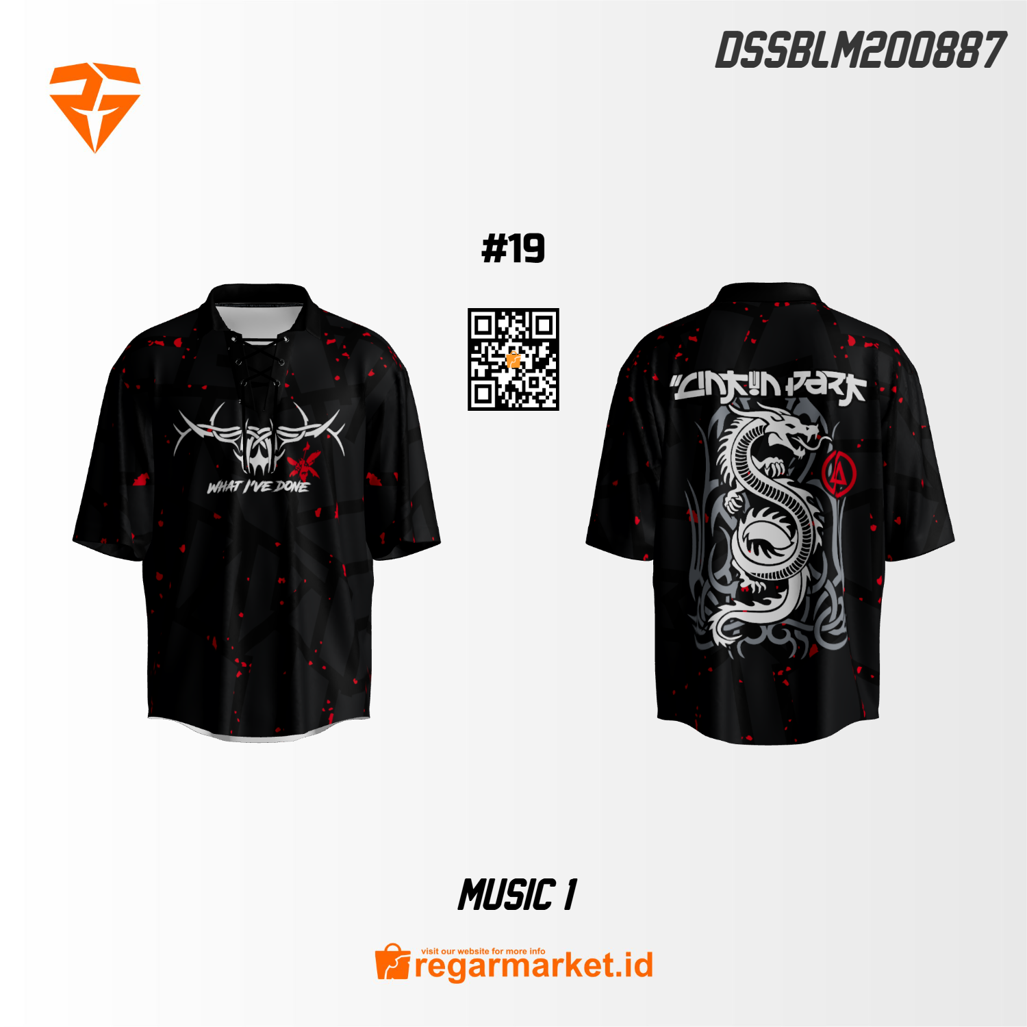 Jersey Music Linkin Park Custom Printing DSSBLM200887