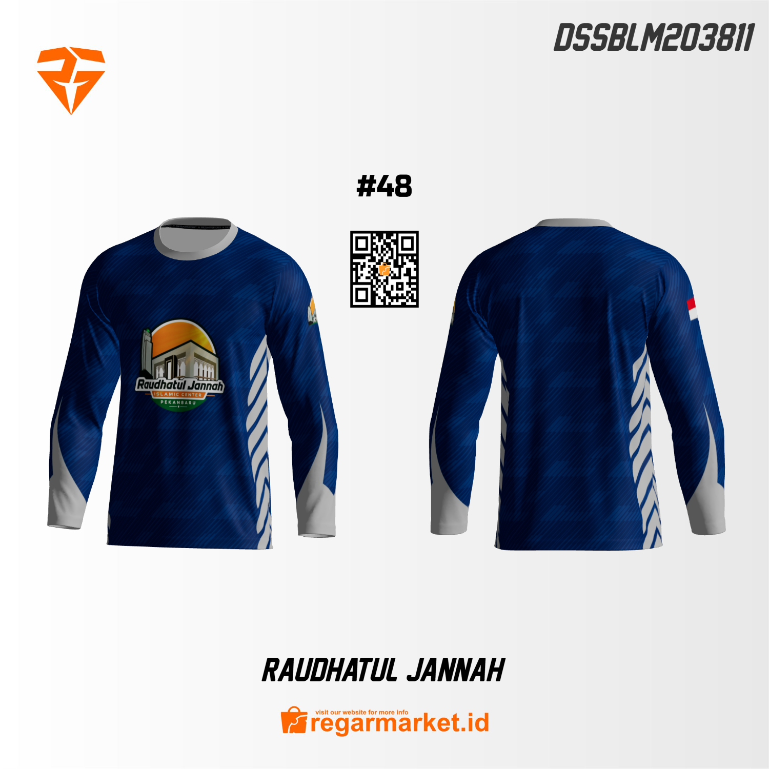 Jersey Remaja Masjid Custom Printing DSSBLM203811