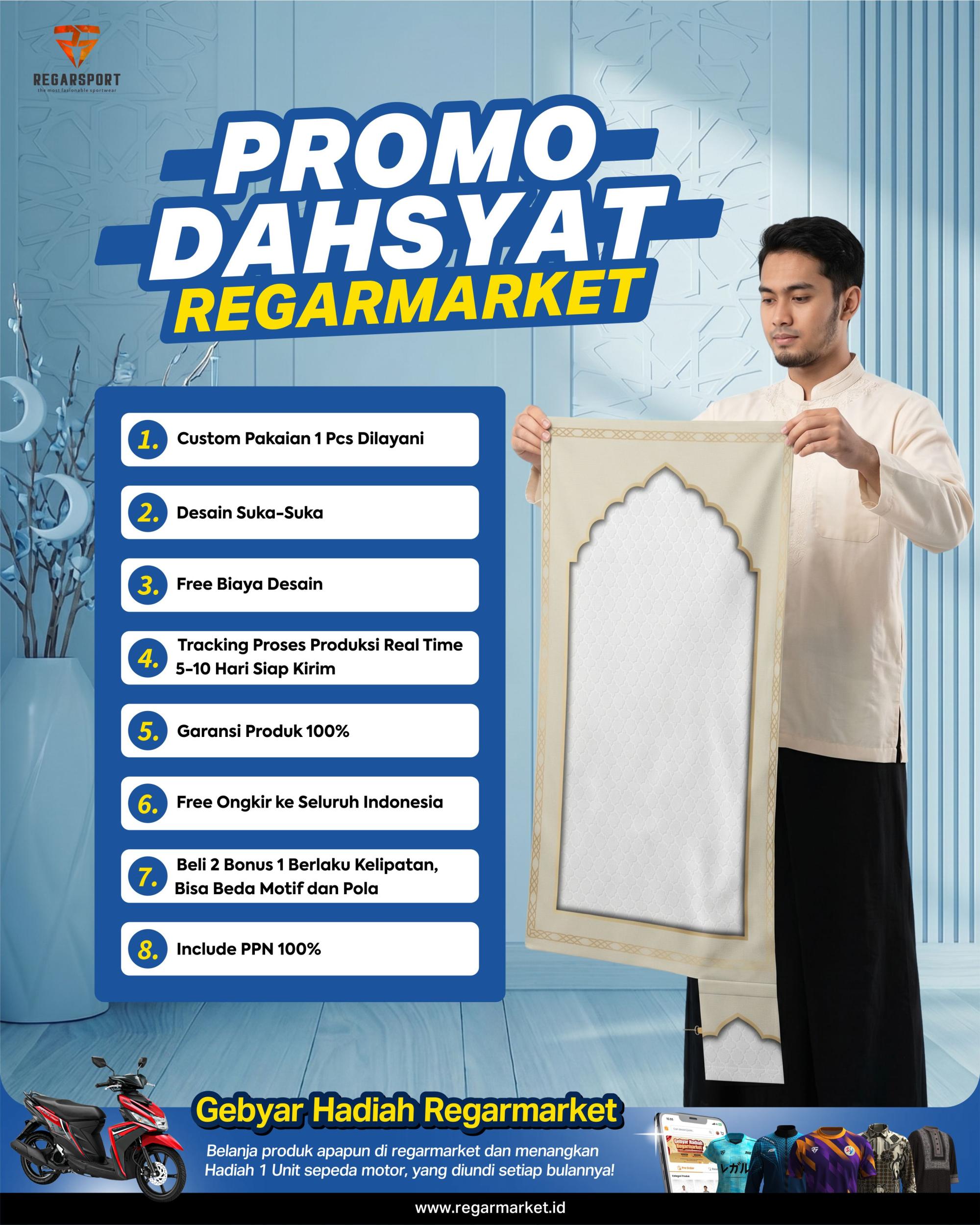 Sajadah Travel Custom Desain