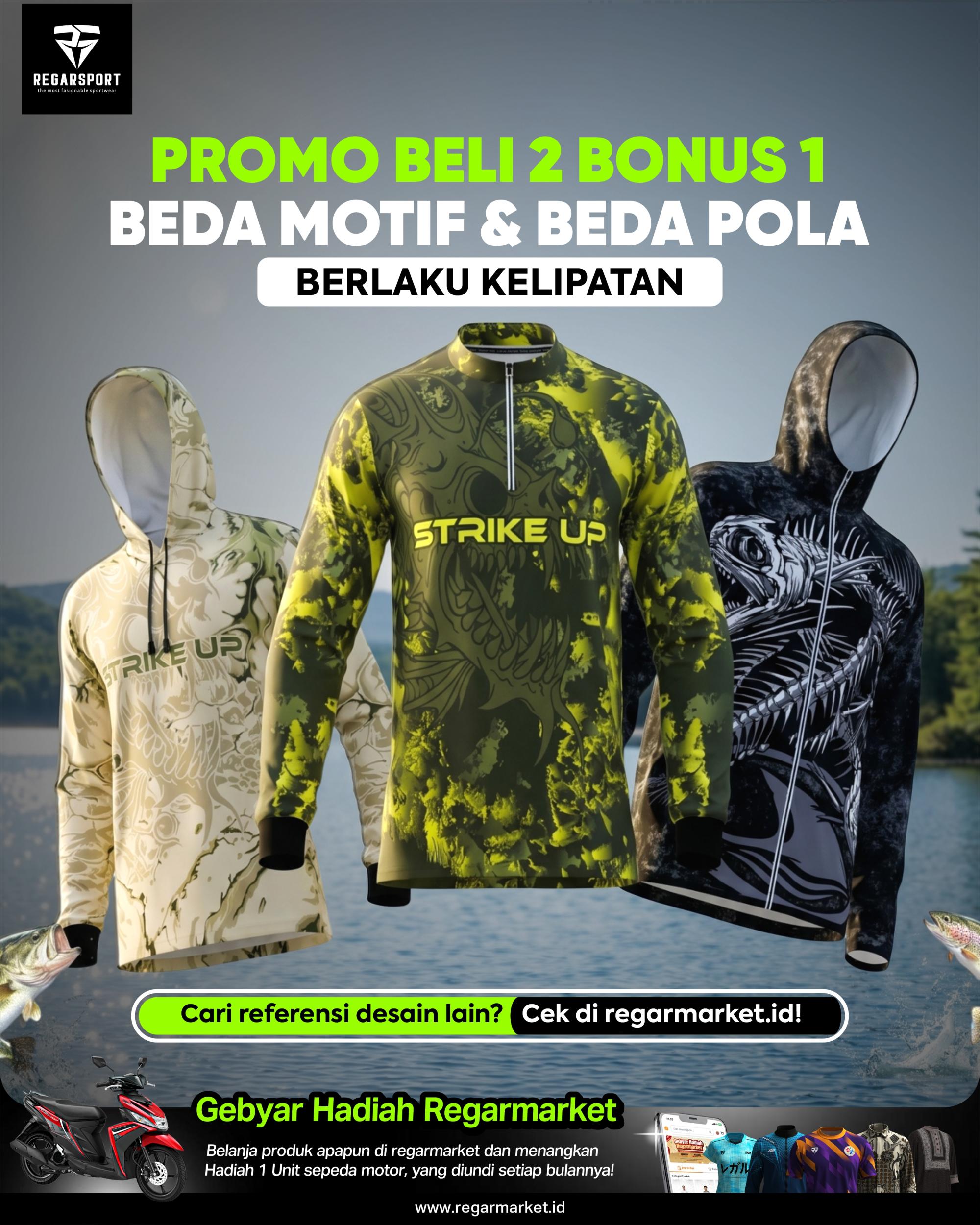 Jersey Mancing Custom Desain