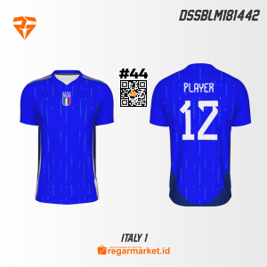 Jersey Italy Custom Desain DSSBLM181442
