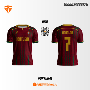 Jersey Portugal Custom Desain DSSBLM222178