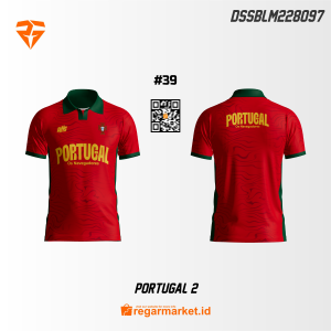 Jersey World Cup Portugal Custom Desain DSSBLM228097
