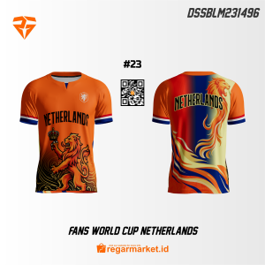 Jersey Fans World Cup Netherlands Custom Desain DSSBLM231496