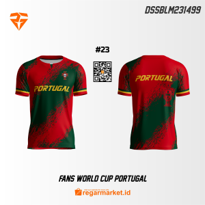 Jersey Fans World Cup Portugal Custom Desain DSSBLM231499