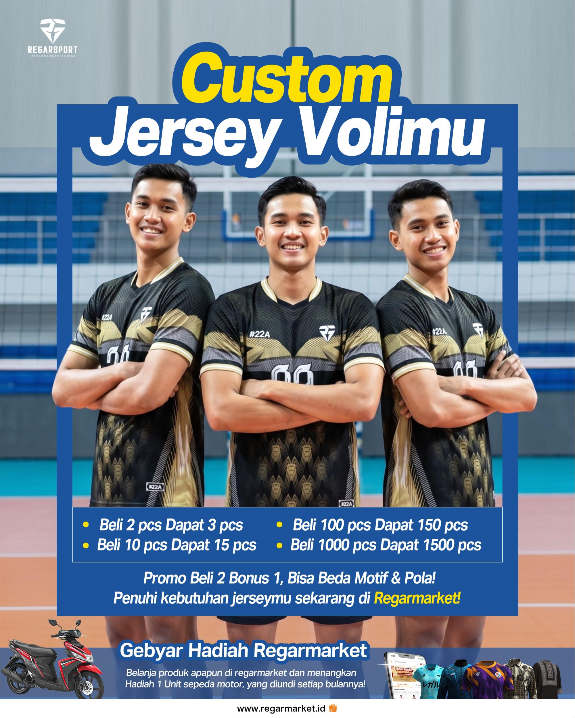 Jersey Voli Custom Desain