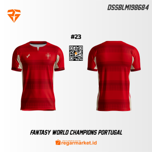 Jersey Bola Portugal Custom Printing DSSBLM198684