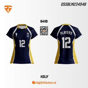 Jersey Volley Wanita Custom Desain DSSBLM234948