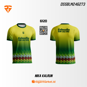 Jersey Lari Kalimantan Run Culture Custom Printing Dryfit Premium – Baju Running Full Print Pria Wanita