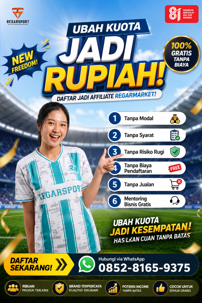 Ubah Kuota Jadi Rupiah: Gabung Affiliate Regarmarket Tanpa Modal & 100% Gratis