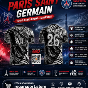 Jersey Fantasy Paris Saint Germain Custom Desain DSSBLM251659