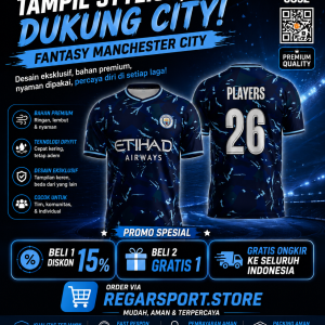 Jersey Fantasy Manchester City Custom Desain DSSBLM248983