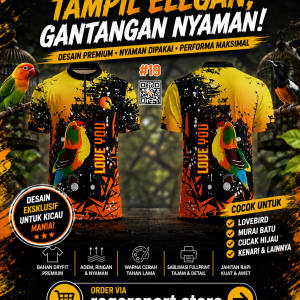 Jersey Kicau Mania Custom Printing dssblm204496