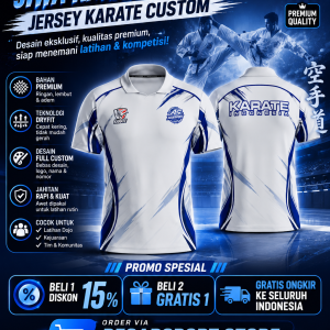 Jersey Karate Custom Desain DSSBLM246810