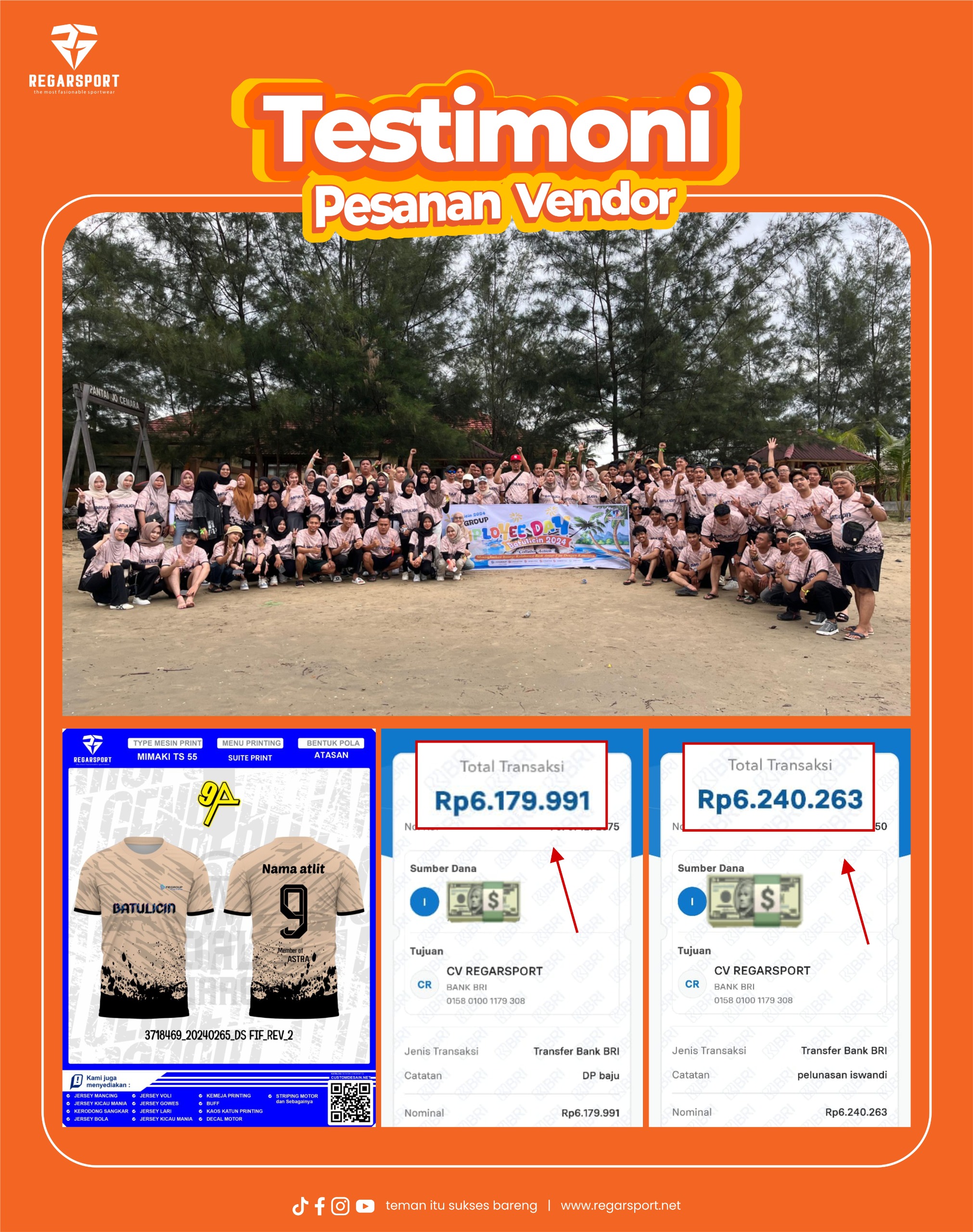 Testimoni Kepercayaan Vendor
