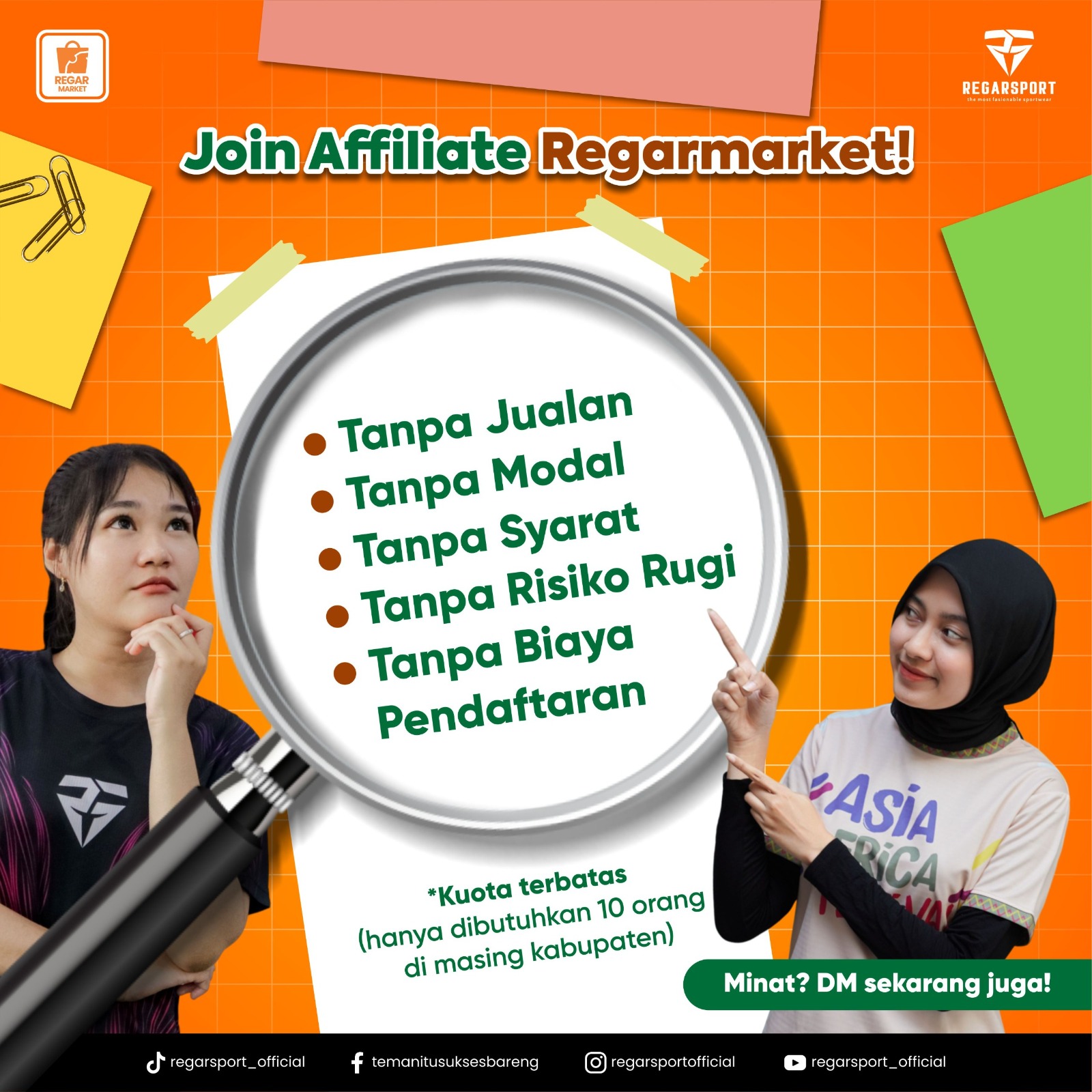 Join Affiliate Regarmarket! Peluang Penghasilan Tanpa Modal