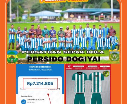 Testimoni Kepercayaan Persido Dogiyai