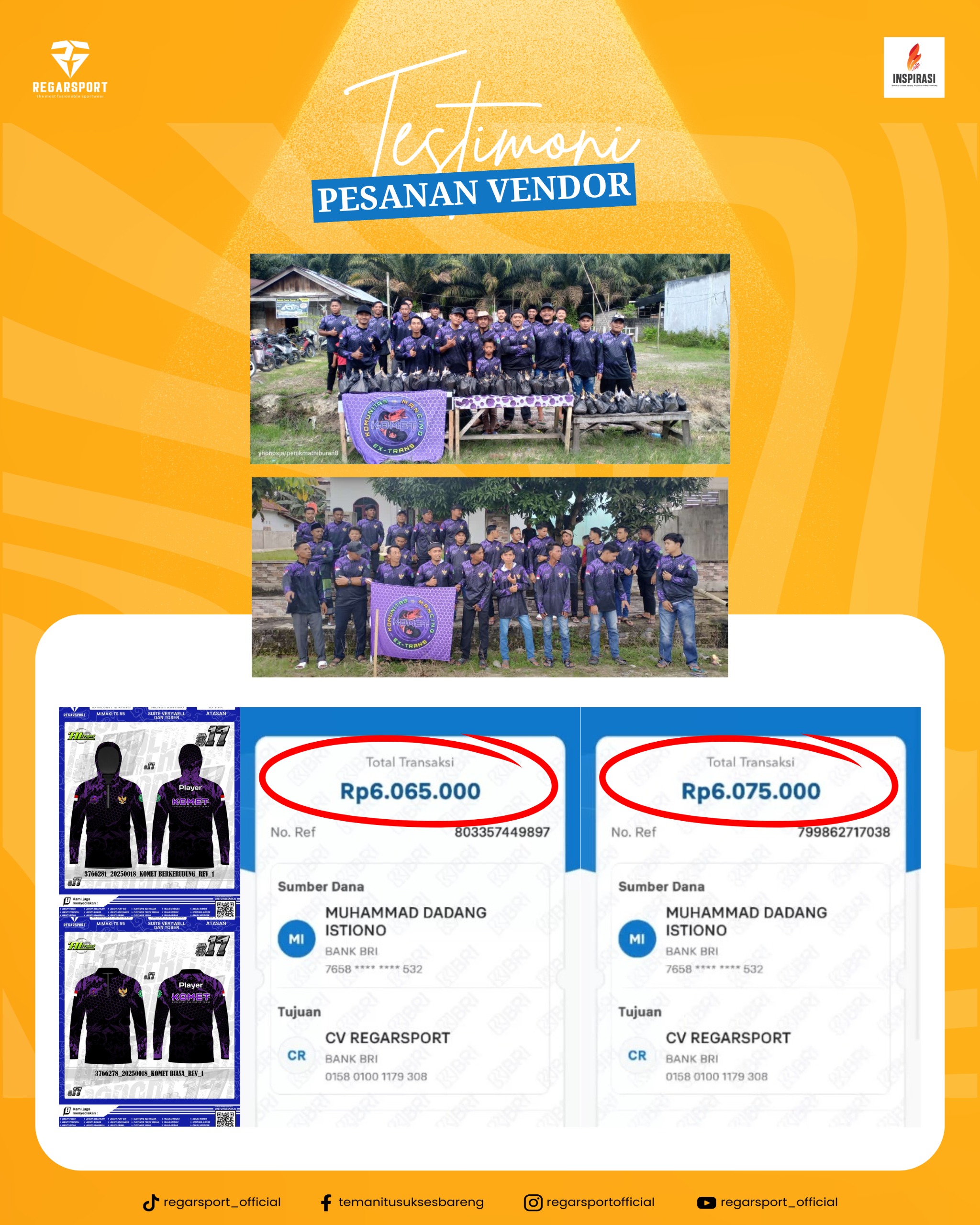 Testimoni Pesanan Vendor: Bukti Nyata Kepercayaan & Kualitas Regarsport