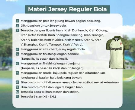 Jersey Reguler Bola Regarsport