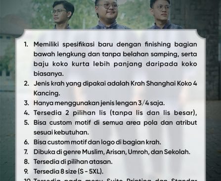 Baju Koko Kurta Regarsport