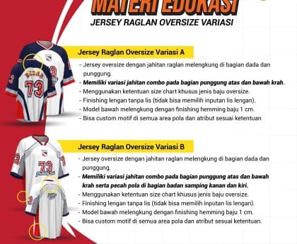 Jersey Raglan Oversize Variasi A & B
