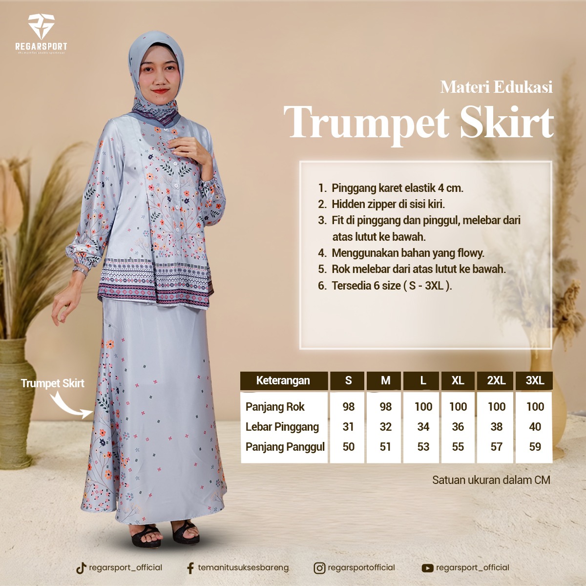 Trumpet Skirt Regarsport