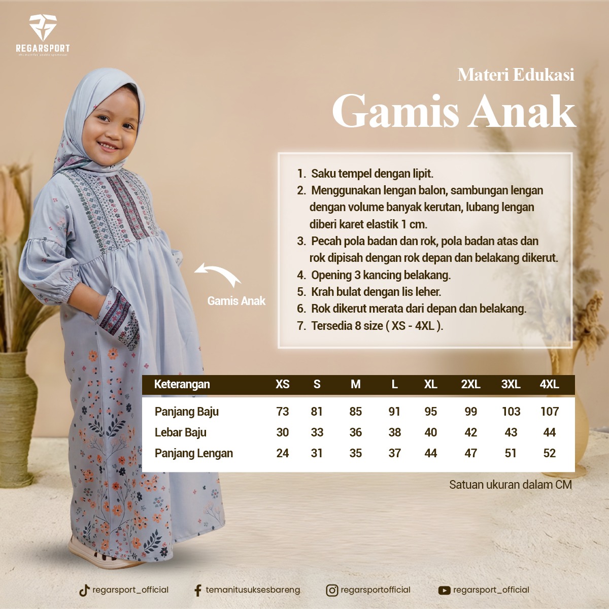 Gamis Anak Regarsport