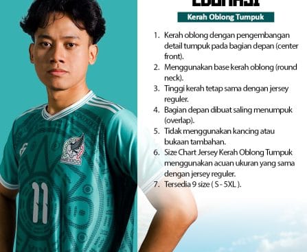 Kerah Oblong Tumpuk Jersey Regarsport