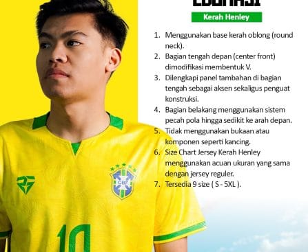Kerah Henley Jersey Regarsport