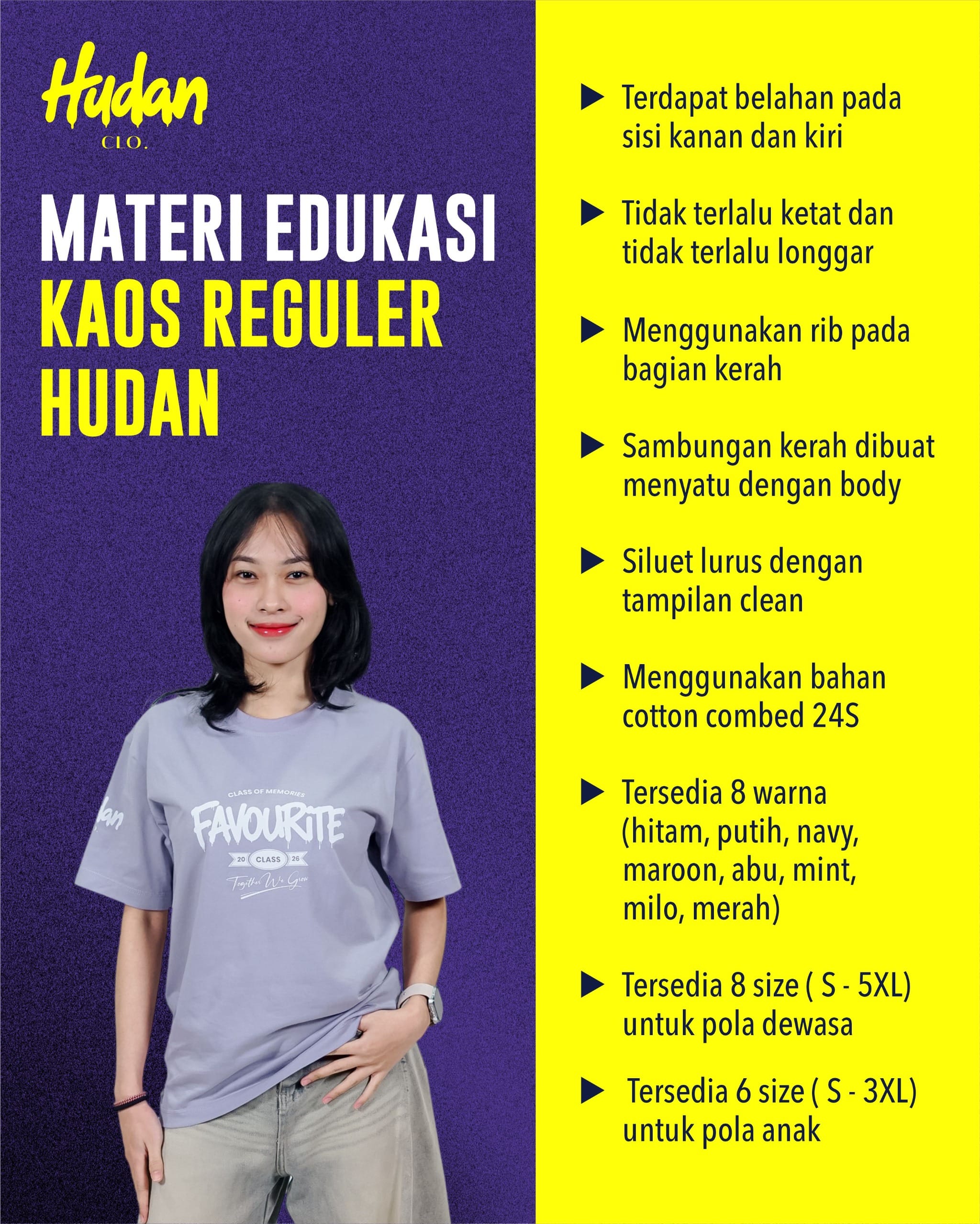 Kaos Reguler Hudan CIO