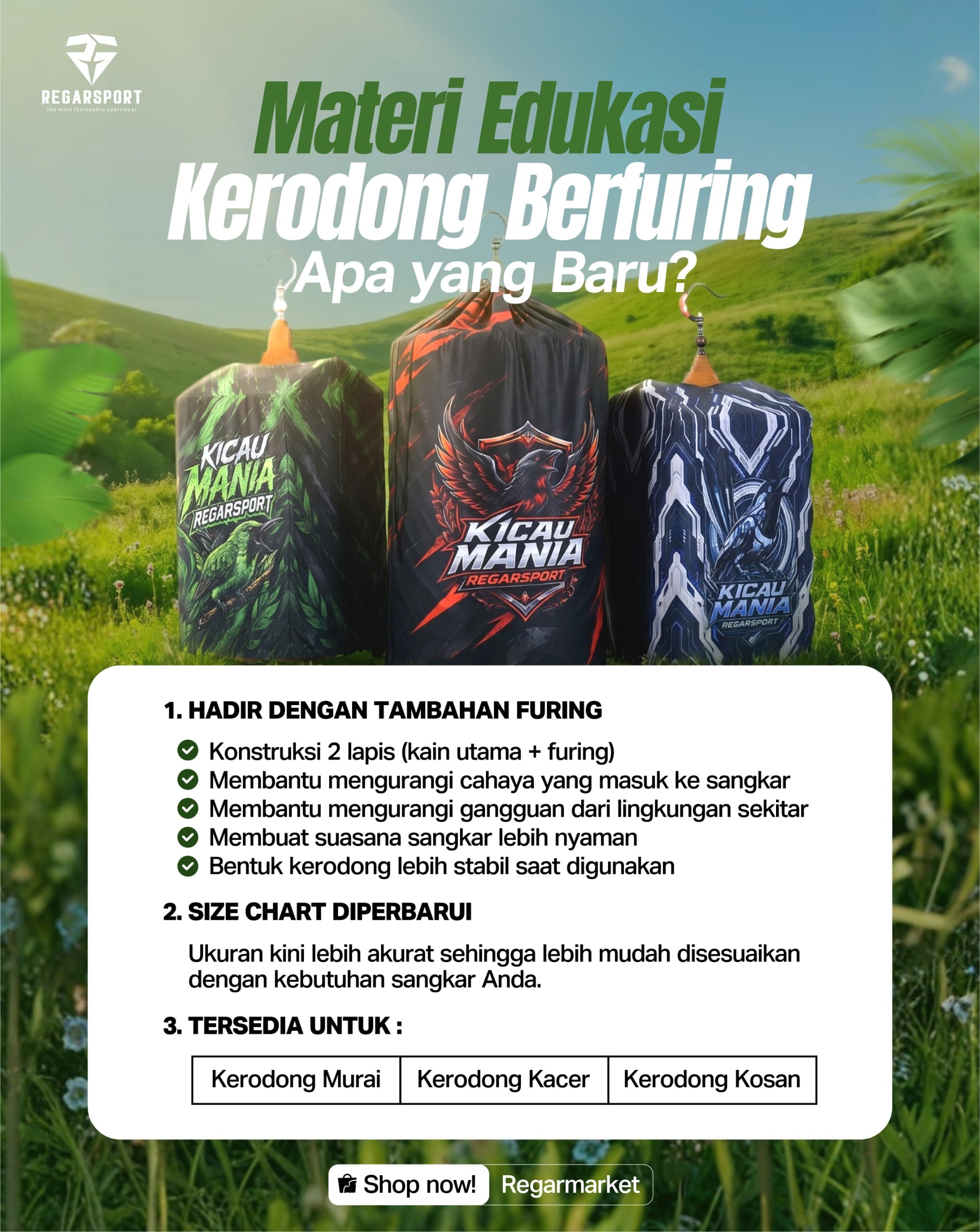 Kerodong Berfuring Regarsport