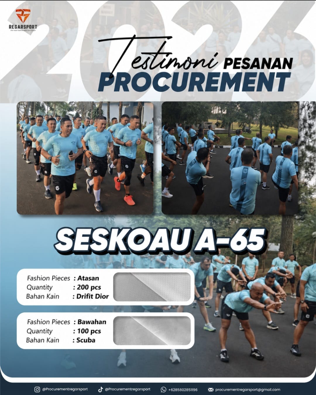 Testimoni Pengadaan Seragam Seskoau A-65